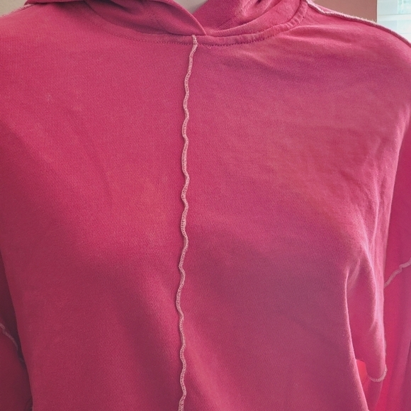Wild Fable Seamed Hooded Sweatshirt Magenta Size XS - Picture 6 of 10